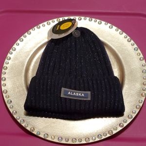 Navy Blue Sparkle Winter Hat...Made By Robin Ruth.